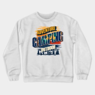 Camping Vintage USA Best gift for campers Adventure outdoor Crewneck Sweatshirt